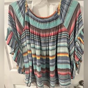 Tasha Polizzi Multicolor Striped Blouse